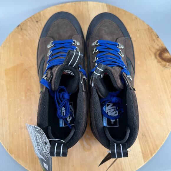 Vans Sk8-Hi DR MTE-2 Men’s Size 9.5 Shoes Brown Iguchi Leather Boots Lace Up NEW - Picture 5 of 9